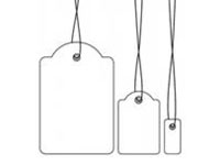 ETIQUETTES PAPIER NON ADHESIVES POUR BIJOUTIERIES